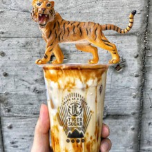 老虎堂黑糖奶茶图片1