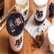 手炒黑糖脏脏茶图片2