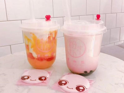 一粉扑奶茶加盟图片1