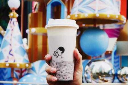 紫米啵啵茶
